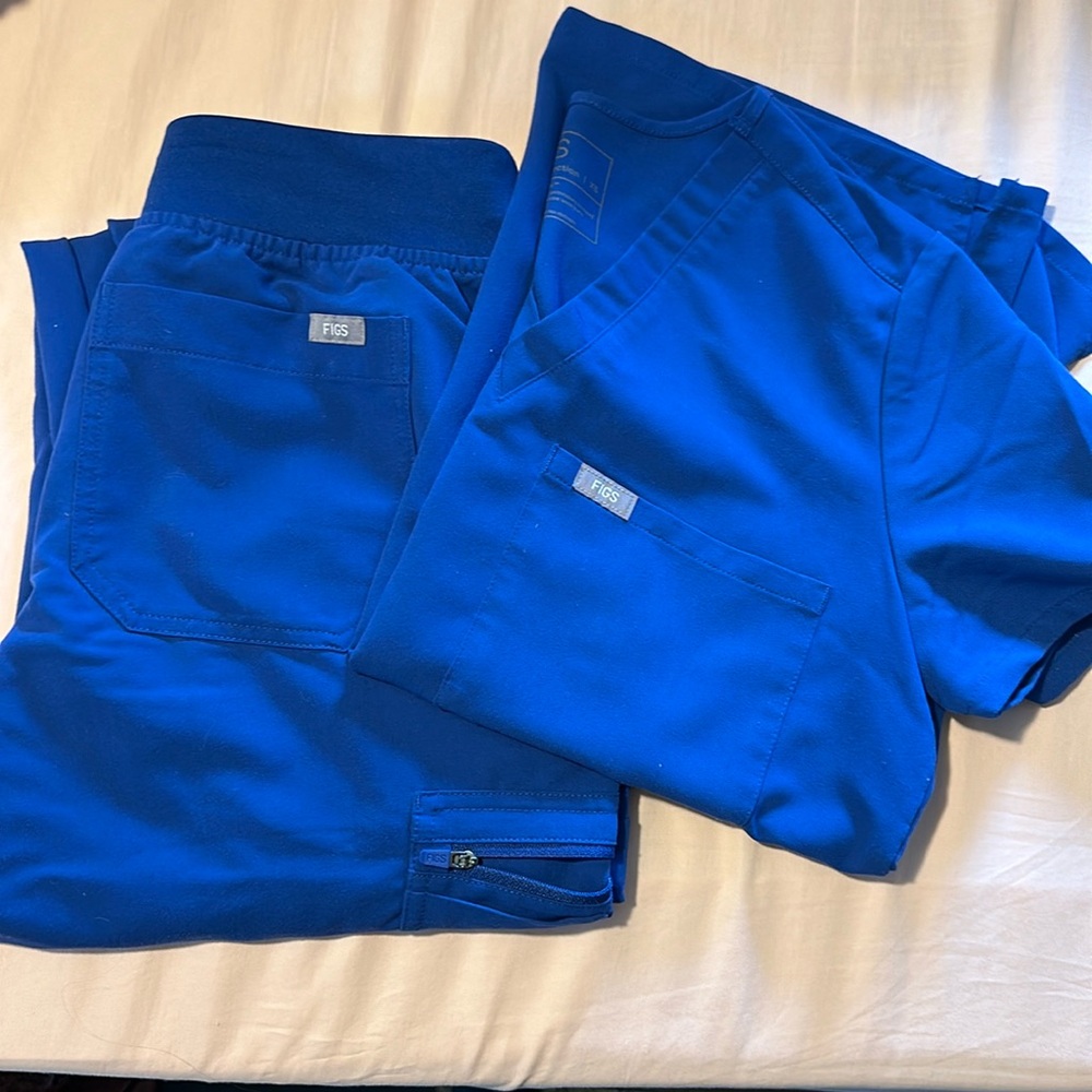 FIGS Winning Blue Scrub Set XS/S